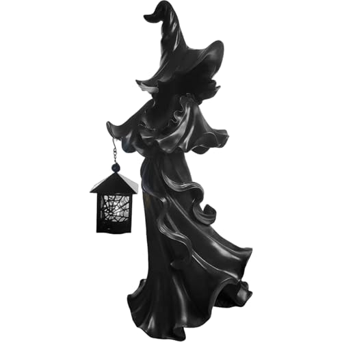 Figurine de sorcière en résine effrayante résout vos pannes d'idées déco pour halloween