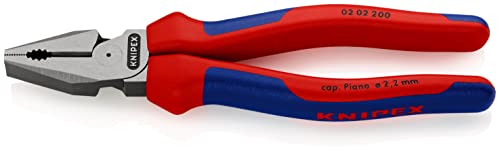 KNIPEX High Leverage Combination Pliers Self-Service Card with Comfort Handles 200 mm, 02 02 200 SB