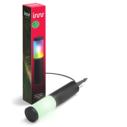 innr Smart LED Sockelleuchte Erweiterung, White & Color, Wegeleuchten außen, Spotlight, Gartenbeleuchtung, 1-Pack (OPL 130 C Basisset benötigt)