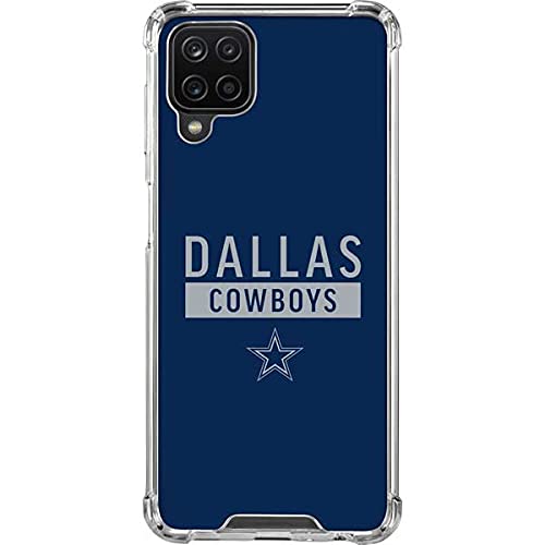 Skinit Clear Phone Case Compatible with Galaxy A12 - Officially Licensed NFL Dallas Cowboys Blue Performance Series Design