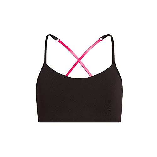 Bleum Active Bra - Comfortable Sports Training & First Bra (14, Black - Sorbet, Numeric_14)
