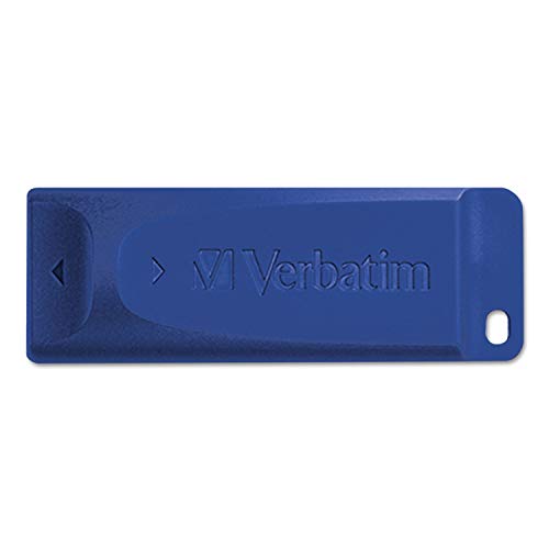 Image of Verbatim 4GB USB 2.0 Flash Drive - Cap-Less & Universally Compatible - Blue, Model:97087