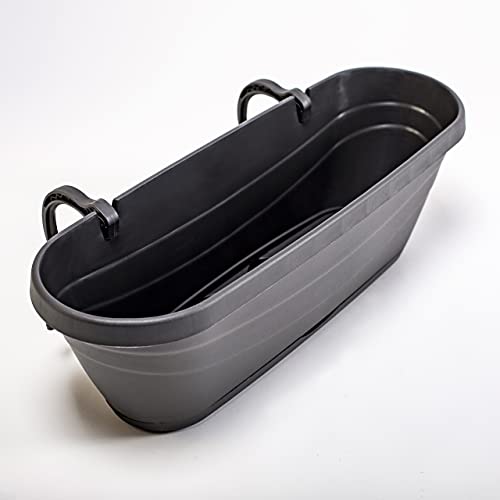 UPP Blumenkasten 50 cm | anthrazit | Blumentopf,Balkonkasten mit...