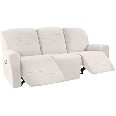 H.VERSAILTEX 5-Pieces Recliner Sofa Covers Stretch Reclining Couch Covers for 3 Cushion Reclining Sofa Slipcovers Furniture Covers Form Fit Customized Style Thick Soft Washable by H.VERSAILTEX