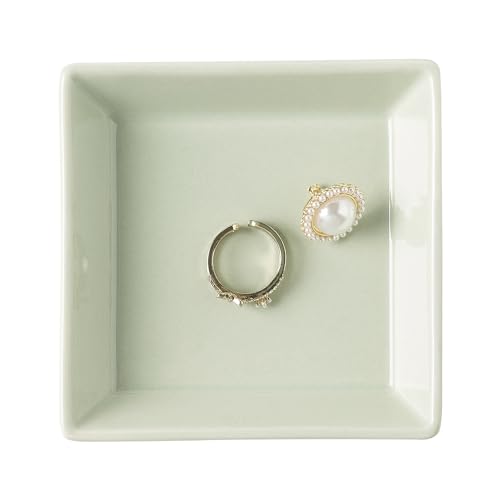 QNMUSUNC Keramisk ringskål, smycken diskhållare, liten prydnadssak bricka platta för örhängen ringar halsband nycklar, för mamma vän syster