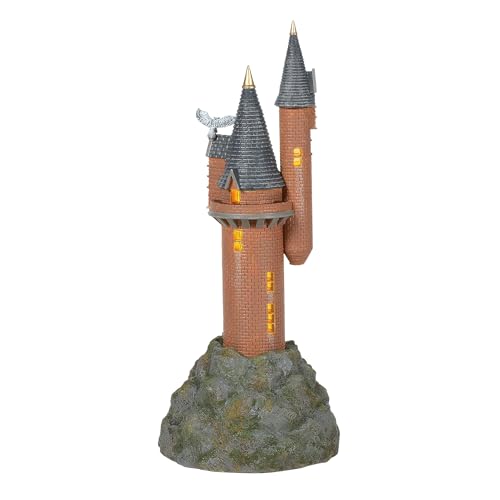 Image of Department 56, Glass Stone Harry Potter Village the Owlery Lit Building, 10.63 Inch, Multicolor