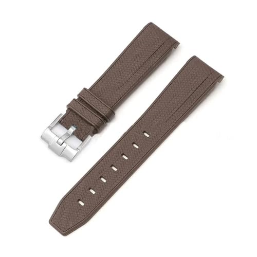 [X] VRXgbv For Swatch X Ή For Omega Ή For Moonswatch Ή XeXX`[obN 20mm 22mm Y fB[X \tg h pvoh(Dark brown)