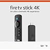Amazon Fire TV Stick 4K Ultra HD with Alexa Voice Remote, Latest Gen, HDMI Media Player, Dolby Vision, HDR10+, Wi-Fi Streaming Device(US Plug Version for UK Streaming)