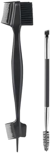 Cepillo de cejas, 2 unidades, peine de doble extremo, cepillo de ...