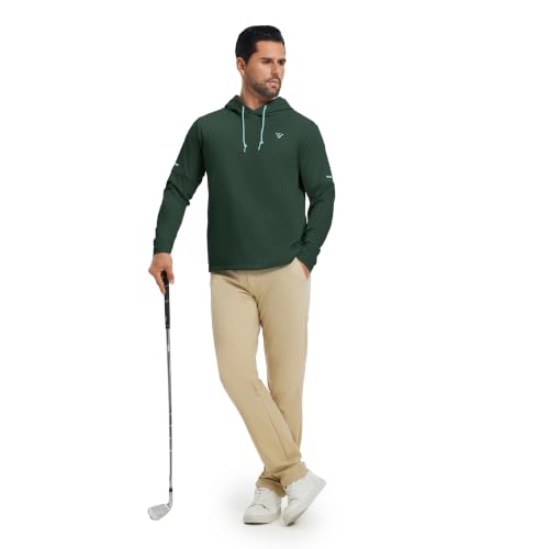 Image of M MAELREG Hoodies for Men Golf Fleece Hooded Sweatshirts Dry Fit Athletic Lightweight Casual Midlayer Mens Hoodies Pullover