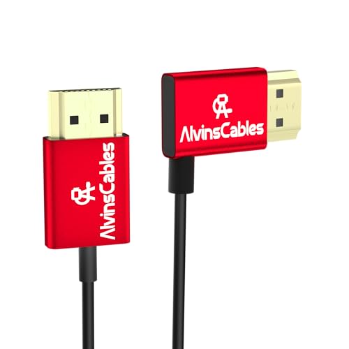 Alvin's Cables 8K 2.1 HDMI P[u 48Gbps  2.4mm ^ HDMIB8K@60Hz/4K@120HzBfor Canon C70, for Sony A7/A9, Blackmagic Camera, Ato