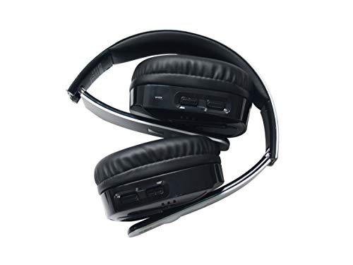 Geemarc CL7400 OPTI - Auriculares de Diadema inalámbricos, Color Plateado y Negro