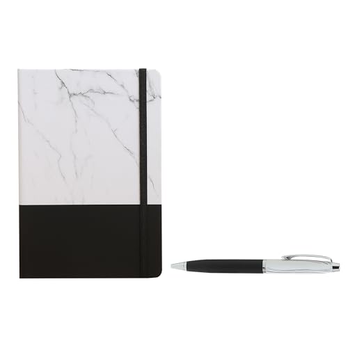 Image of Personalised Diary with Personalized Pen, Gift Combo, Size: A5 - Black