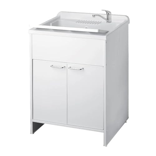 Mobile lavatoio, misura cm.60x50x88, 2 ante, vasca e asse...