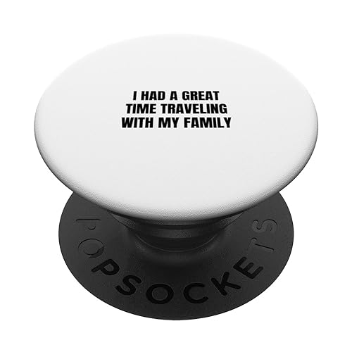 I had a great time traveling with my family PopSockets Swappable PopGrip, Black