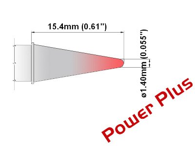 Image of Thermaltronics M7CS014H Conical Sharp 1.4mm (0.055in), Power Plus