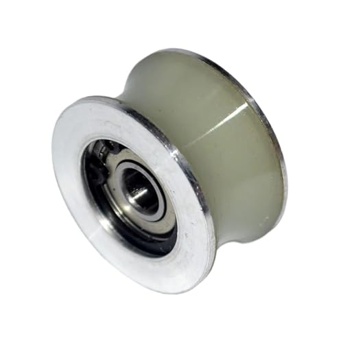 Roue silencieuse en nylon bleu pour rail de porte en verre