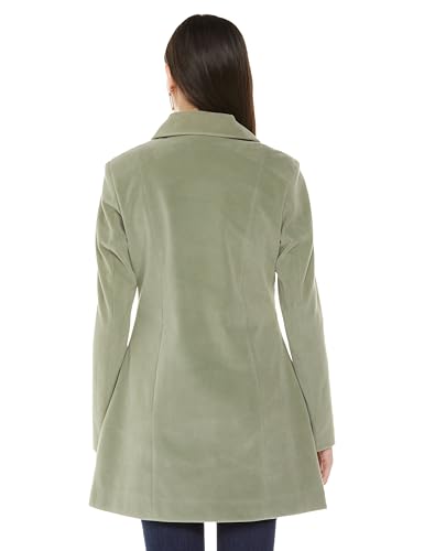 Image of Qube By Fort Collins Women's Knitted Hip Length Tweed Blazer - Stylish, Versatile, And Elegant For Office Or Casual Wear