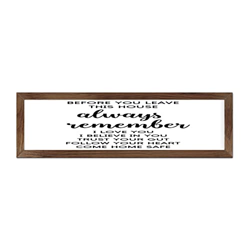 Plaque murale en bois avec message d'amour à offrir