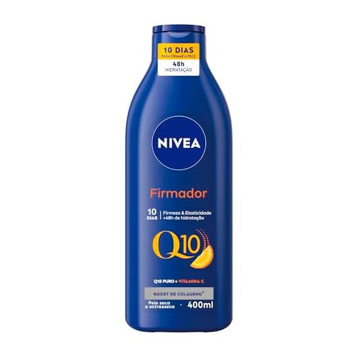 NIVEA Hidratante Firmador Q10 Vitamina C Pele Seca - Hidratante que melhora a elasticidade da pele em 10 dias, previne a flacidez e ainda hidrata intensamente, ideal para pele seca - 400ml