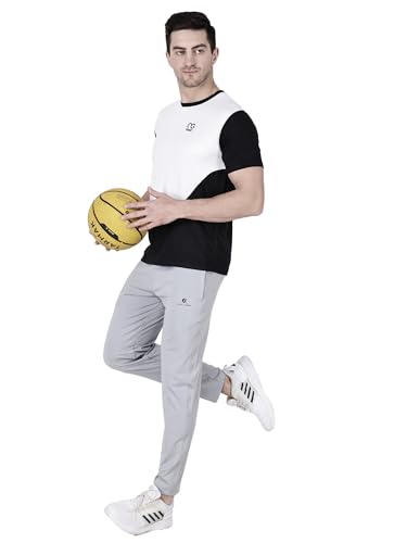 Image of Men Round Neck Half Sleeve Regular Comfort Dry-Fit Activewear Sports T-Shirt Pack of 1 Multicolour