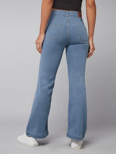 Image of Dolce Crudo Women's High Waist Straight Fit Jeans