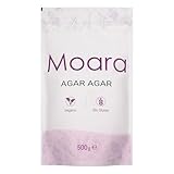 Agar agar en polvo - Ideal para cocinar, sustituto vegano de la gelatina - Producto natural 500g. Envase Doypack zip