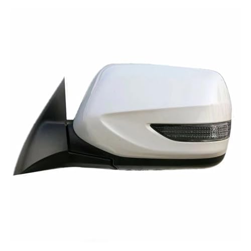 VEGFBOWA ウィンカー付き自動折りたたみ式サイドミラー スバル フォレスター 2011 2012 車外側リアビューアセンブリアクセサリー 9ピン(WHITE)