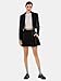 EXLURA Women's Long Sleeve Blazer Suit Sets with Pleated Mini Skirt Fall 2 Piece Outfits Trendy Y2K Fashion Clothes Black