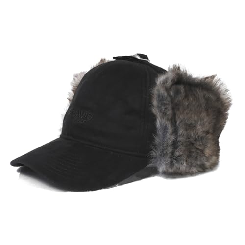 [ベンデイビス］キャップ パイロット帽 フライトキャップ 裏フリース BDW-8713 BK - BEN DAVIS(ベンディビス) - 商品画像