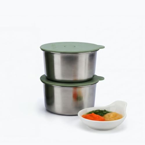 BABYBOO Tragbarer Babykostwärmer mit extra Innenschalen | Babynahrung mit Akku, App-Steuerung, 70 W, LED-Ring, bis zu 45 °C, abnehmbarer Behälter, USB-C – Zuhause und Reisen