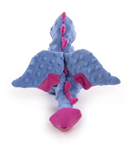 Moonmoon goDog Bubble Plush Dragons Squeaky Dog Toy, Chew Guard Technology - Periwinkle, Large - Image 8