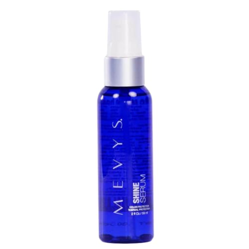 MEVYS Shine Serum 2 Oz – Professional Hair Serum for Shine & Frizz Control, Heat Protectant & Color Protection, Split End Treatment for Dry, Damaged & Color-Treated Hair (2 oz)