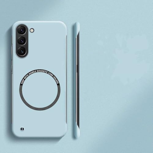 Coque mince magnétique pour Samsung S25 Ultra sans cadre en PC menthe