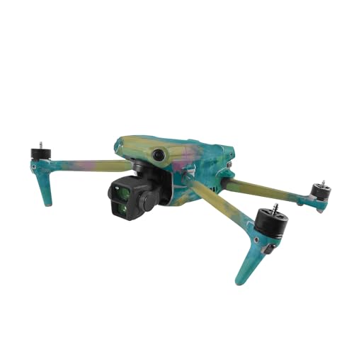 Image of MightySkins Skin Compatible with DJI Air 3 - Watercolor Blue | Protective, Durable, and Unique Vinyl Decal wrap Cover | Easy to Apply, Remove, and Change Styles