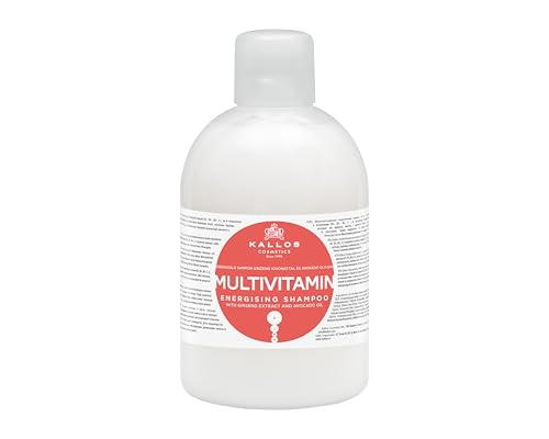 Kallos Cosmetics Energising Multivitamin Shampoo, For Fragile Hair 1L