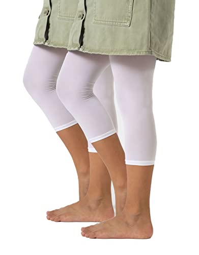 2 PAIA - LEGGINGS CORTI BAMBINA IN MICROFIBRA |