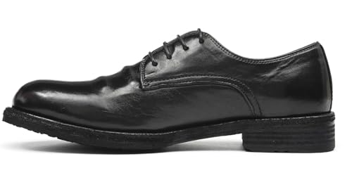 Santimon Men’s Dress Shoes Genuine Horse Leather Oxfords, Fashion Business-Casual & Formal Wedding Breathable Lining Shoes – Handcrafted Goodyear-Welt Luxury Derby2