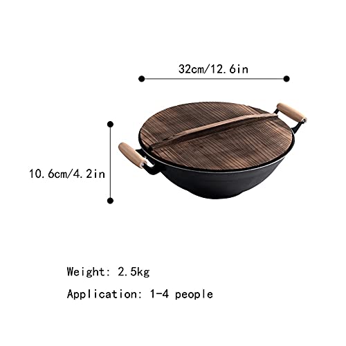 Wok de Cocina 36 cm con Mango Auxiliar miniatura 3