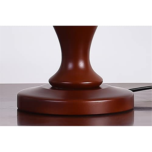 Lampes de table de chevet à base en bois et lin de qualité - 3