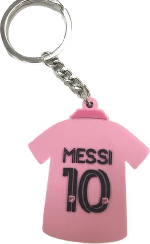 Messi Keychain from Intermiami Soccer Gift for Men, Women & Kids Gift for fans, Small, Black, Pink