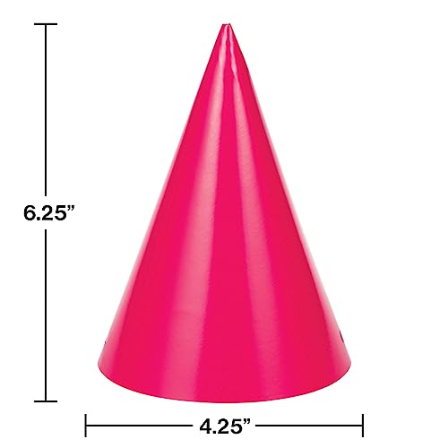 image for Creative Converting Neon Party Hats, 24 ct, Multi-color, 6.25