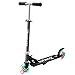 wheoZ Roller Kinder Scooter Tretroller Cityroller Kick Scooter 3 Höhenverstellbare PU Led-räder ABEC 7 für Mädchen Jungen Kinder ab 3-8 Jahre(Schwarz)