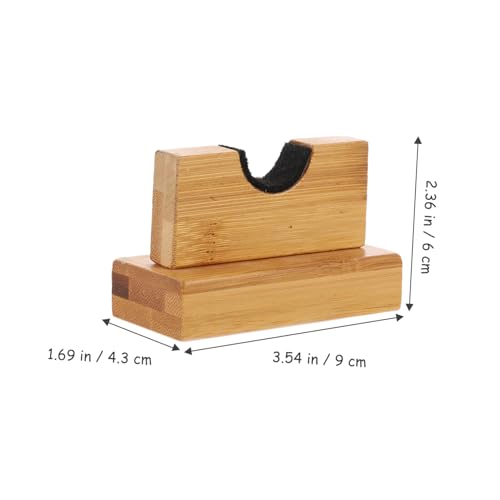 OSOLADY 1Pair Wooden Baseball Bat Display Holder Sturdy Rack for Horizontal Desktop Use for Collectors and Fans Space Saving Design Present for Baseball Enthusiasts