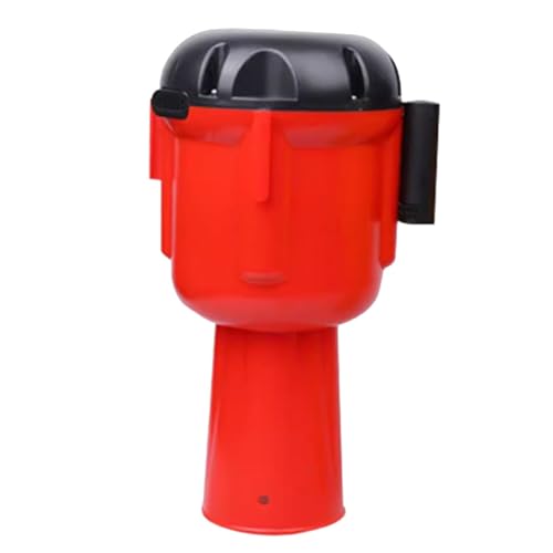 CAIFEXUE 10M Cone-Mounted Retractable Belt with Lock Button, Cbarrier Retractable Topper for Traffic Cone,Need Interlocking Multiple Units/B/10M(32Ft)
