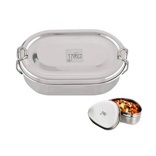 Buy JVL Stainless Steel Single Layer Capsule Lunch Box with Small