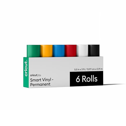 Cricut Smart Vinyl Permanent Musterpaket 14 cm x 91 4 cm Großpackung (6er-Pack)