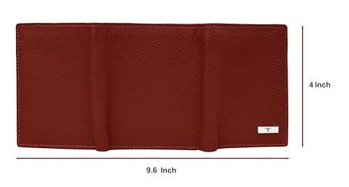 Image of URBAN FOREST Travis Red Leather Wallet for Men
