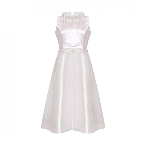 Robe fille blanc 11 ans La-V vêtement uni pour enfant