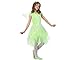 Atosa-10734 - Costume da fata 7-9, bambina, 10734, colore: verde, da 7 a 9 anni